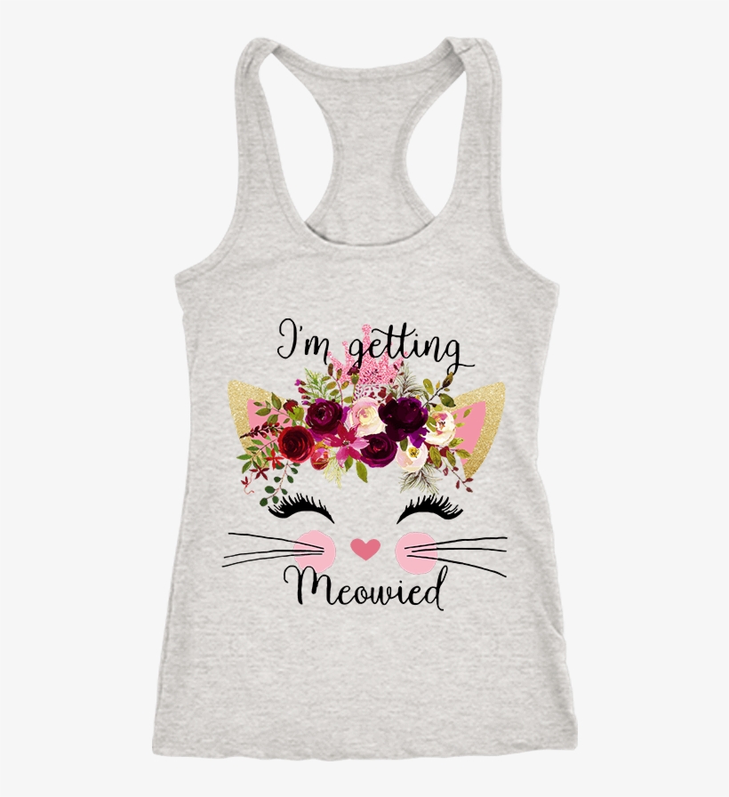 I'm Getting Meowied Watercolor Flower Cat Lady Get - Zazzle Aufenthalt Wilde Boho Baby-decke Babydecke, transparent png