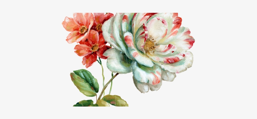 Water Paint Flowers K Pictures Full Hq - Creative Tops Romantic Garden Set Of 6 Premium Table, transparent png