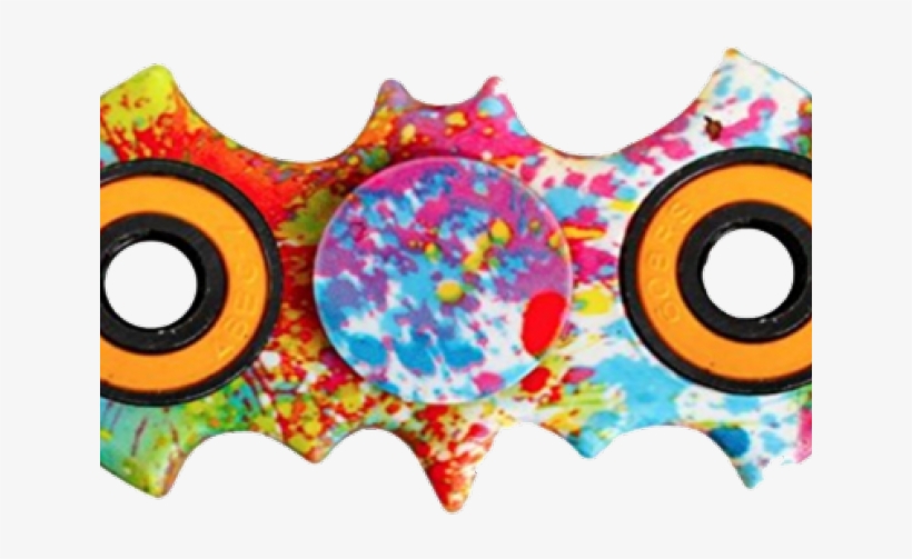 Fidget Spinner Clipart - Batman Tri-spinner Fidget Toy - Painted Batman Tri-spinner, transparent png