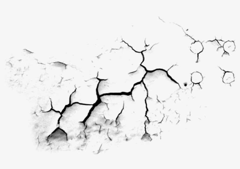 Cracked Cracks Broken Texture Design Black Concrete - Png Materials For Photos Hope Editing, transparent png