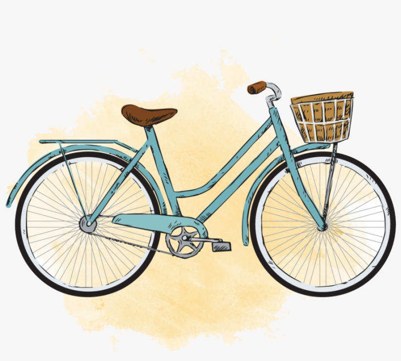 City Bicycle Watercolor Painting Vintage Clothing - Huffy Cruiser Bike Canada, transparent png