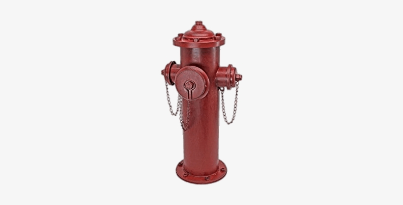 Fire Hydrant Secured With Chains Png - Design Toscano Vintage Metal Fire Hydrant Statue, transparent png