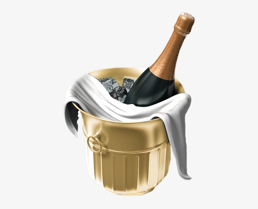 Happy New Year - Champagne On Ice Png, transparent png