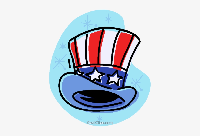 Uncle Sam's Top Hat Royalty Free Vector Clip Art Illustration - Uncle Sam, transparent png
