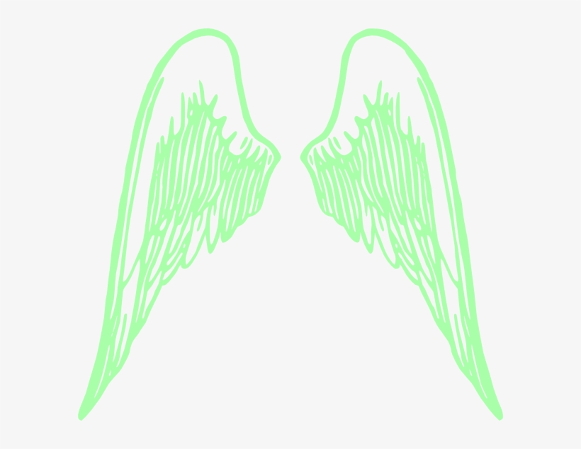 How To Set Use Green Angel Wings Clipart, transparent png