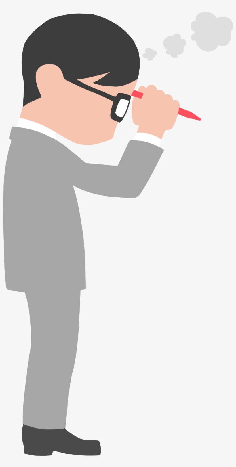 This Free Icons Png Design Of Man In Suit Thinking, transparent png