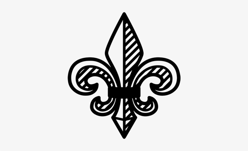 Fleur De Lis Wall Sticker - Tribal Fleur De Lis Tattoo, transparent png