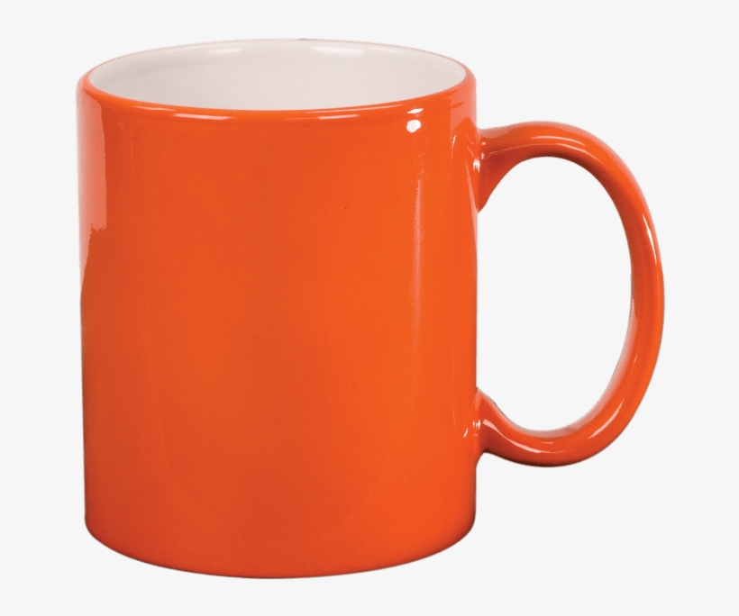 Orange Mug - Mug Png, transparent png