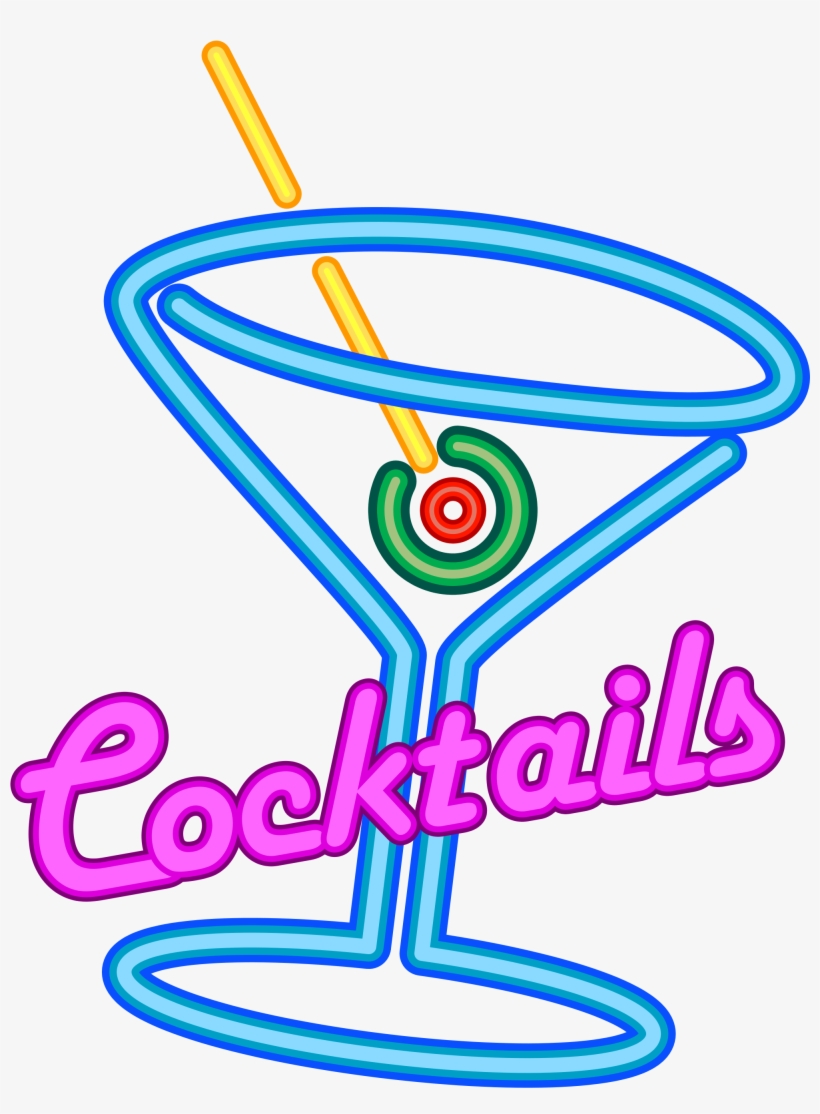 Cocktail Vector Neon - Cocktail, transparent png