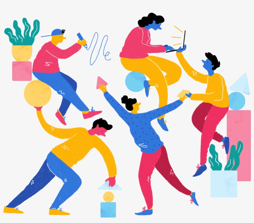 Art Png Images - Dropbox Brand Illustrations, transparent png