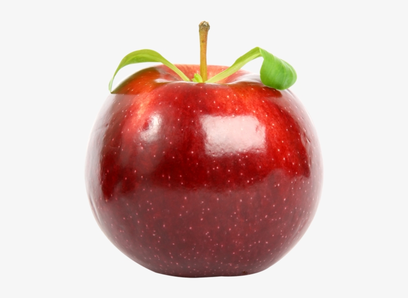 Download Red Apple With Leaf Png Image - Apple Fruit Hd Png, transparent png