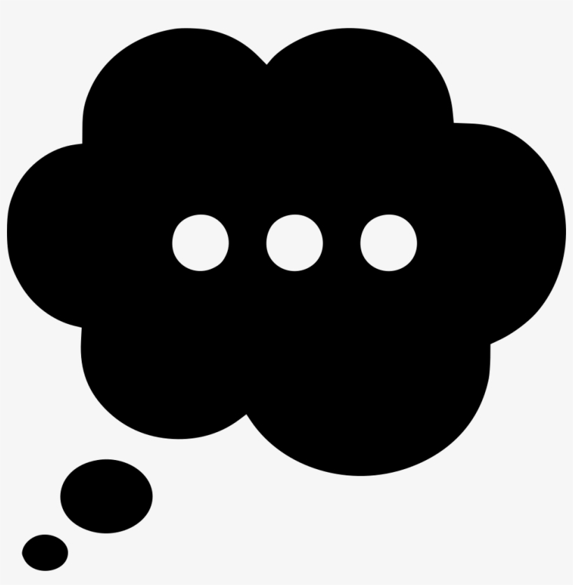 Thought Bubble - - Bubble Thoughts Icon Png, transparent png