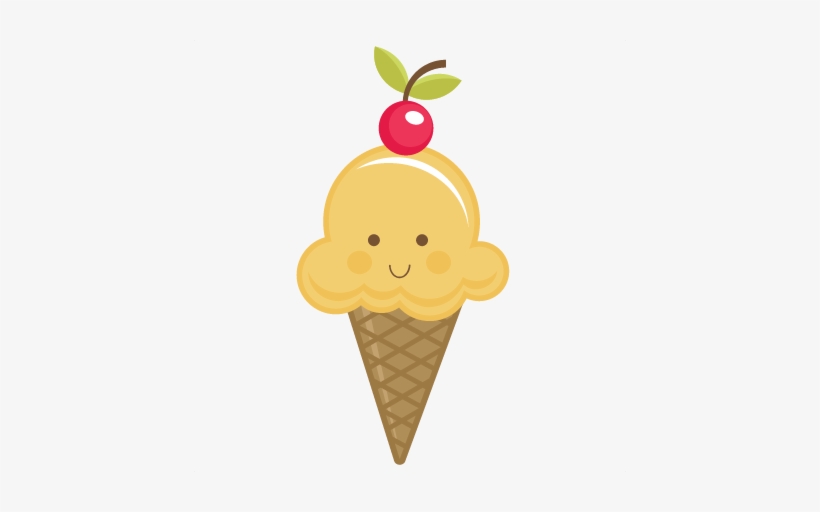 Happy Ice Cream Cone Svg Cut File Ice Cream Cone Svg - Ice Cream Cute Clipart, transparent png