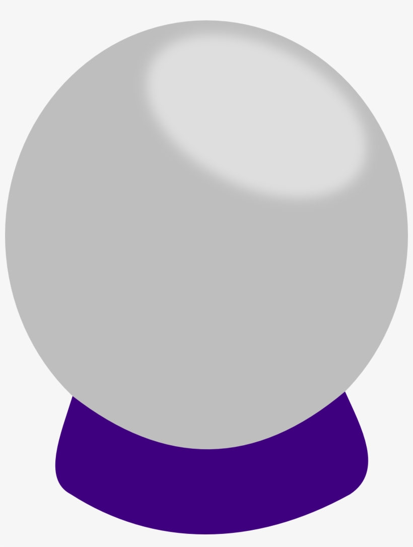 Crystal Ball Magic Sphere Glass Free Image - Crystal Ball Clipart Transparent, transparent png