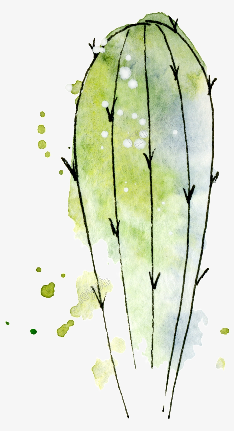 Green Watercolor Hand, transparent png