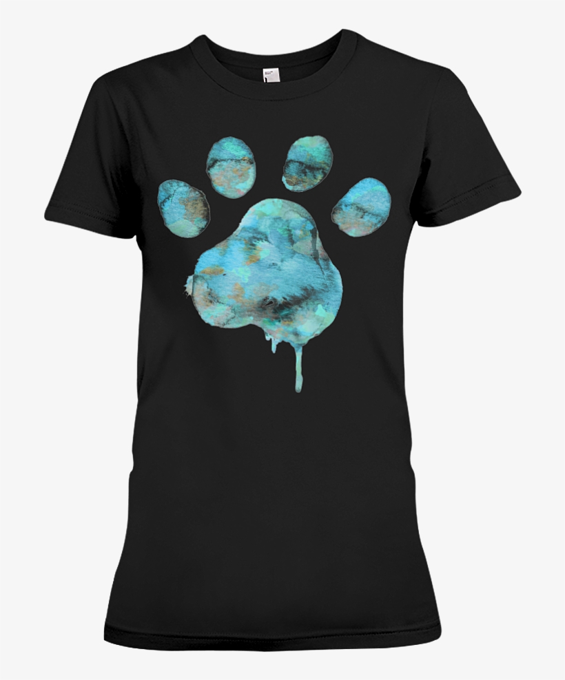 Blue Watercolor Paw - Queens Are Born In September Black, transparent png