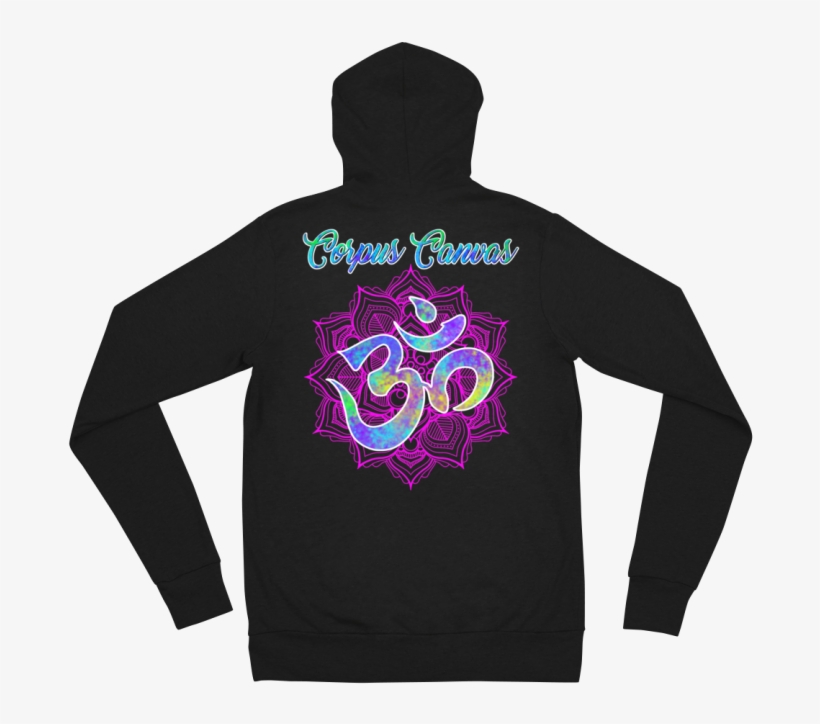 Image Of Watercolor Om Mandala Hoodie - Hoodie, transparent png