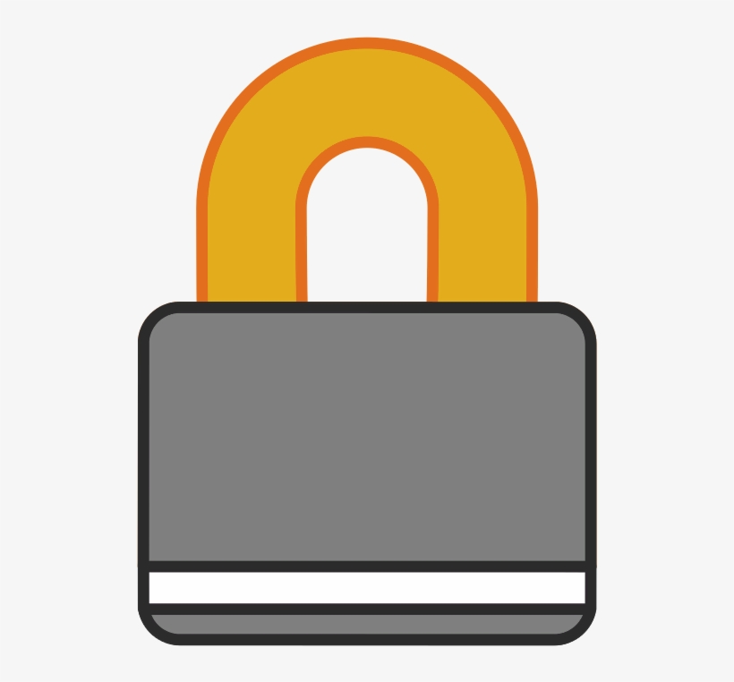 Color Of The Padlock - Clip Art, transparent png