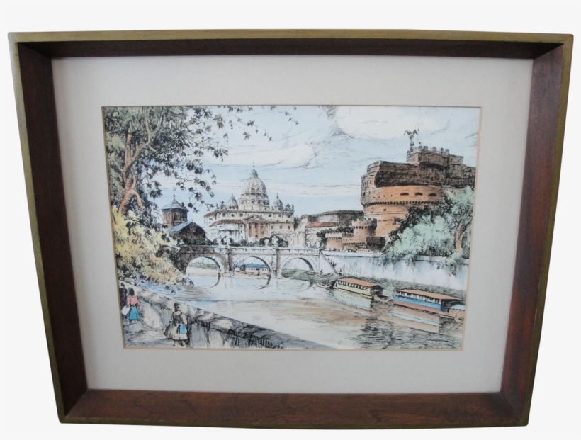 M#century European Watercolor Painting On Chairish, transparent png