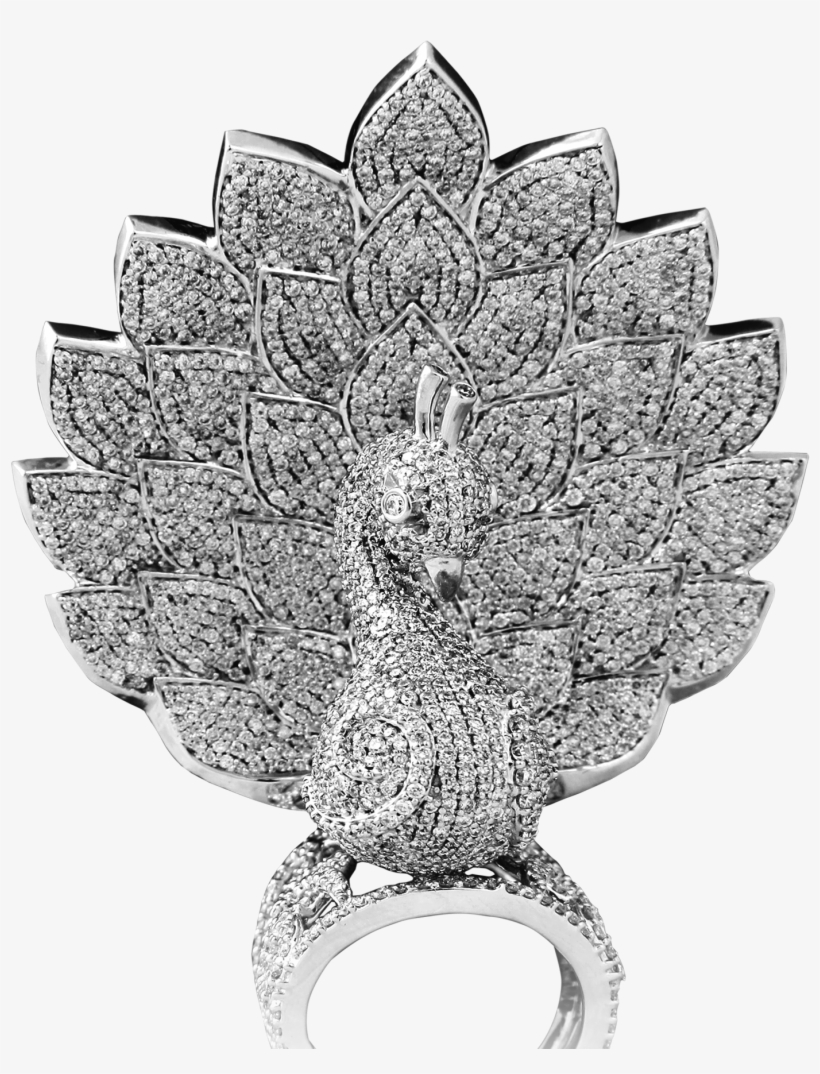 This Ring Has More Diamonds Than Any Other - Silver, transparent png