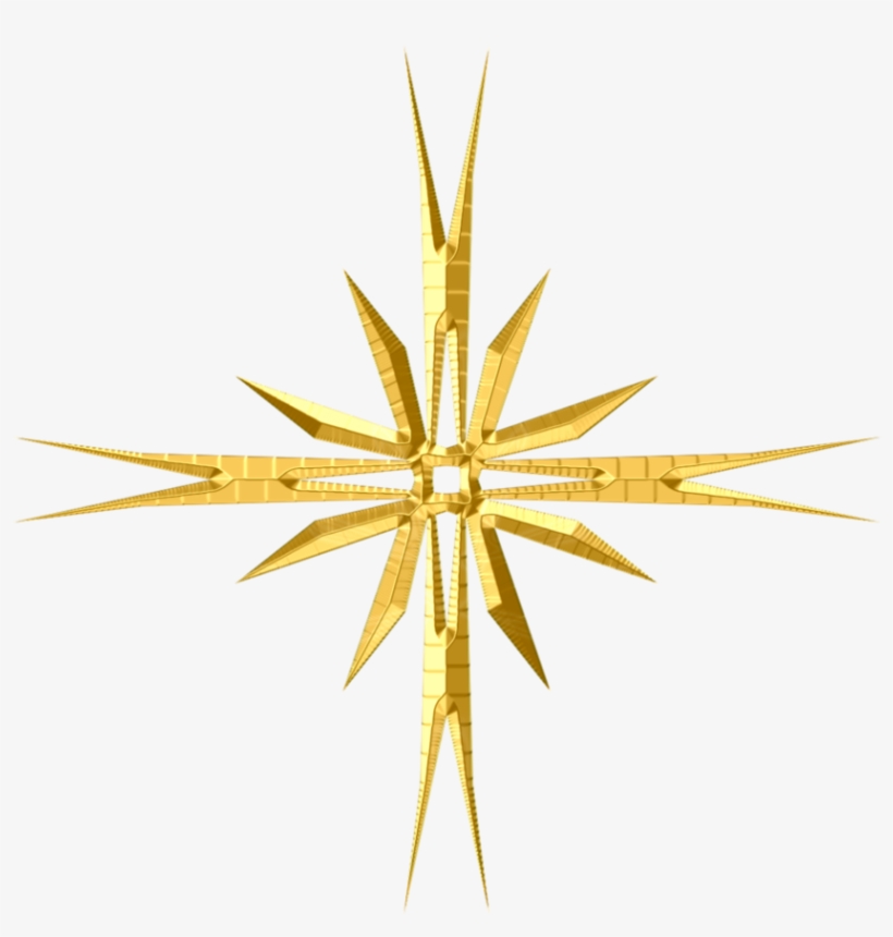Compass Rose Designs - Gold Compass Rose Png, transparent png