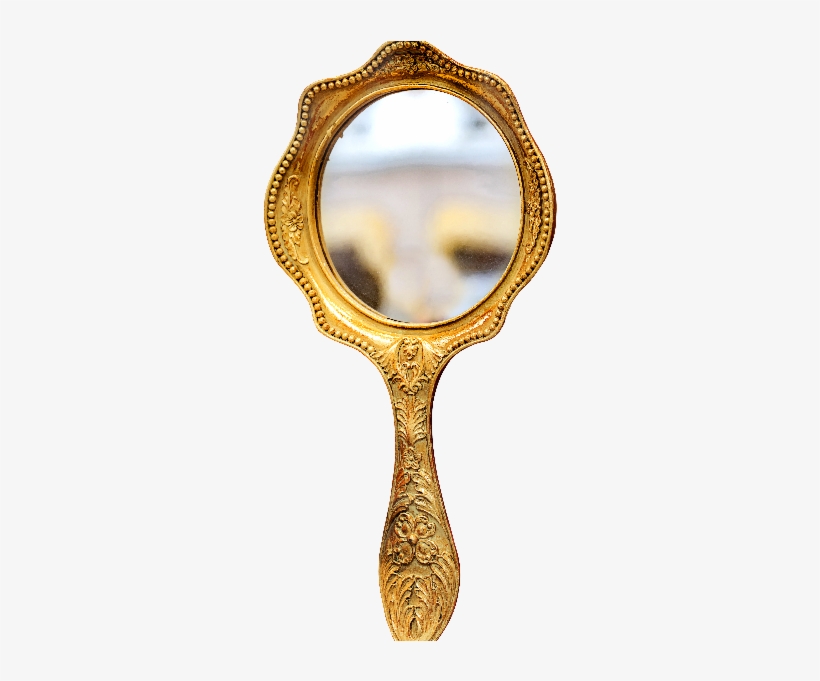 Golden Hand Mirror Png - Lightning, transparent png