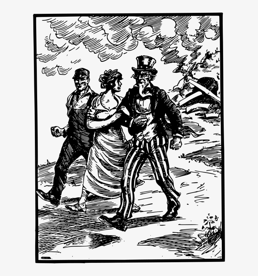 Free Uncle Sam Looks Away - Cartoon, transparent png