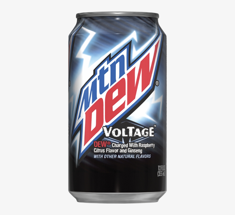 Mountain Dew Voltage Raspberry Citrus - Mountain Dew Voltage Cans (12-count, 12 Oz Each), transparent png