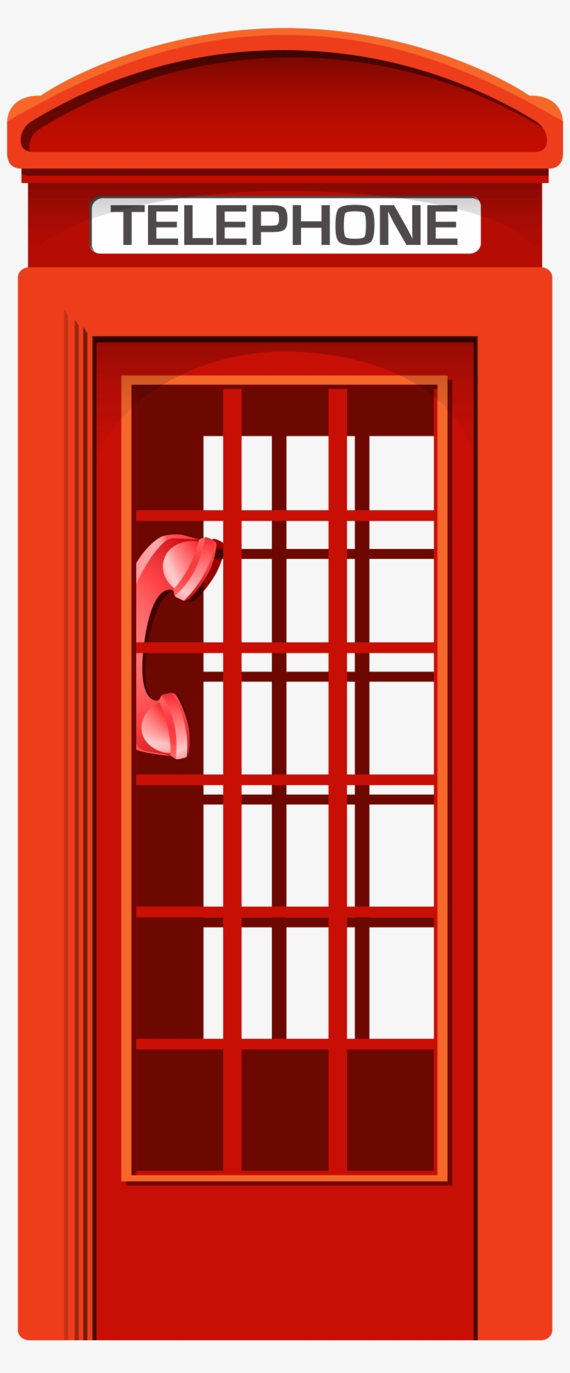 English Telephone Booth Png Clipart - Telephone Booth, transparent png