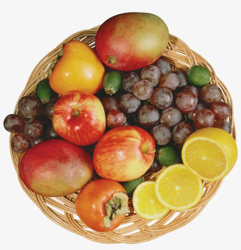 Mixed Fruits In Wicker Bowl Png Clipart - Dietary Fiber, transparent png