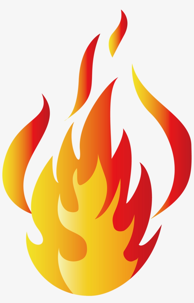 Cool Flame Transprent Free - Flame Cartoon, transparent png