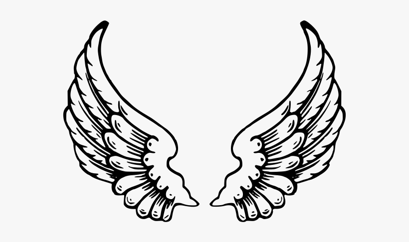 Download Angel Wings Coloring Pages 600x461 Png Download Pngkit