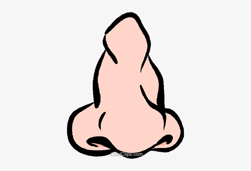 Human Nose Royalty Free Vector Clip Art Illustration - Nose Clip Art, transparent png