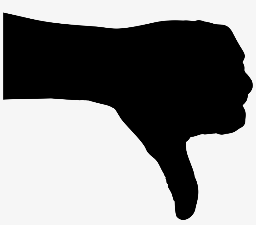 This Free Icons Png Design Of Thumbs Down Silhouette, transparent png
