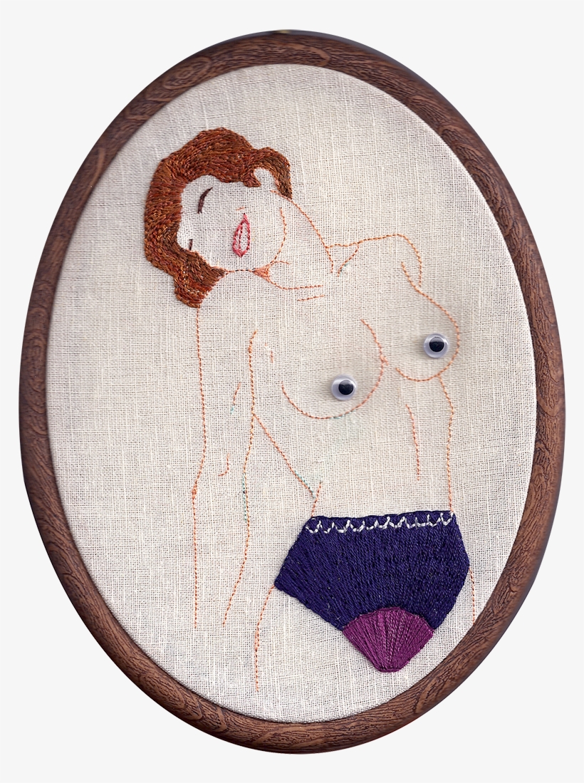 Embroidery, Googly Eyes - Cross-stitch, transparent png