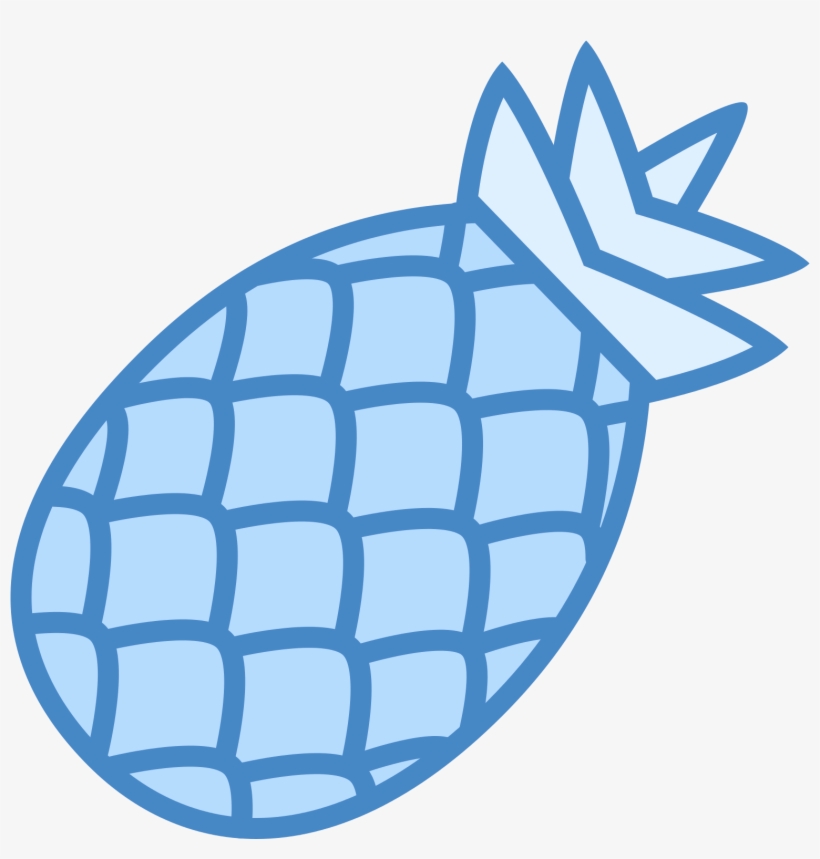 Pineapple Clipart Blue - Blue Pineapple Clip Art Free, transparent png