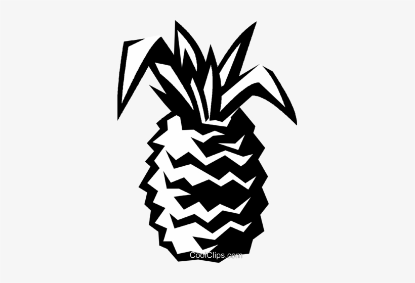 Pineapple Royalty Free Vector Clip Art Illustration - Pineapple Vector Black Png, transparent png