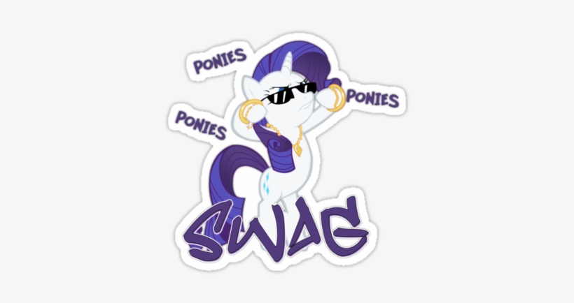 Swag Clipart Png Text - Pony Swag, transparent png