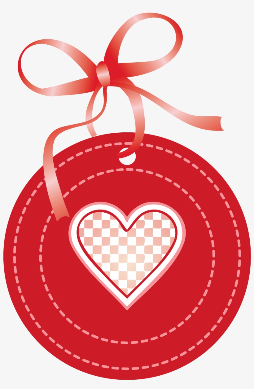 Valentine Oval Label With Heart Png Clipart Picture - Valentine Labels Png, transparent png