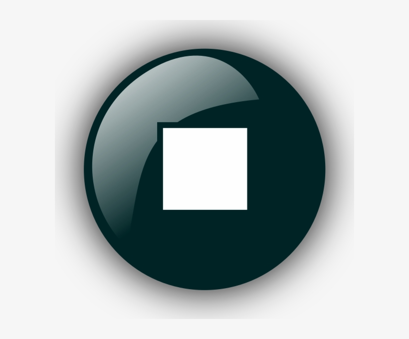 Teal Stop Button Clip Art At Clker - Europe Flag, transparent png