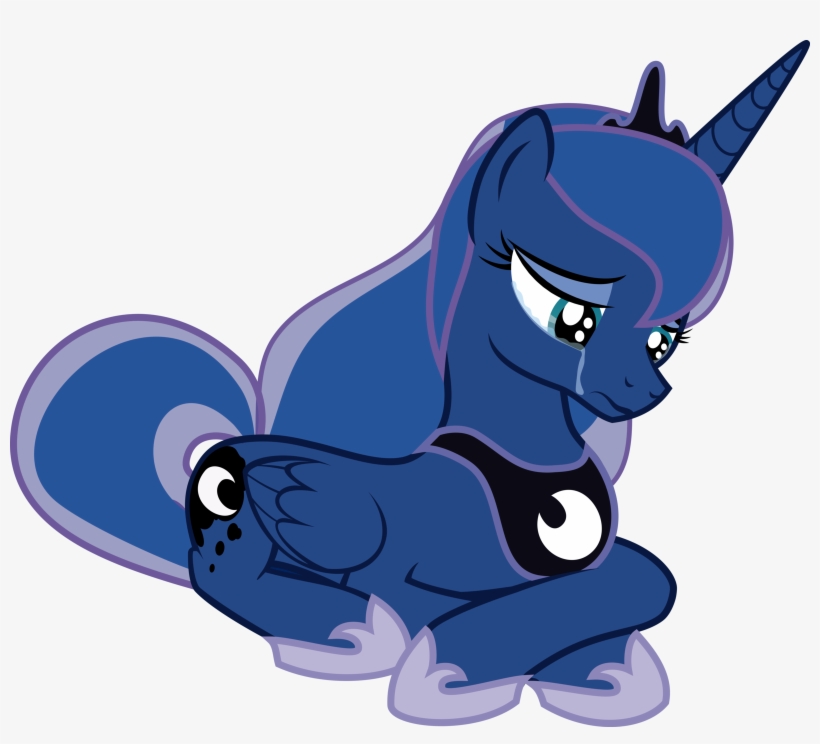 Princess Luna Hug Png - Mlp Princess Luna Sad, transparent png