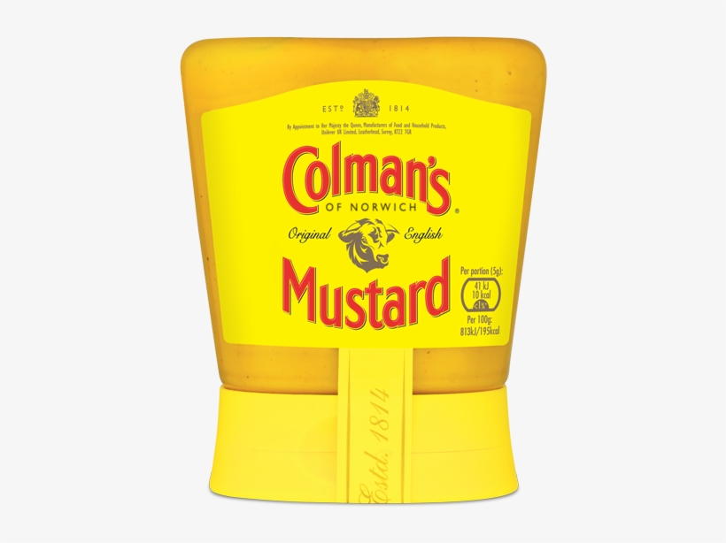 Colman's Squeezy Mustard - Colmans Mustard, transparent png