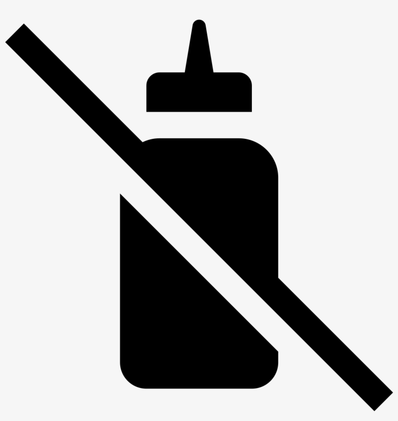 A Logo Of A Mustard Bottle With A Diagonal Line Drawn - Mustard, transparent png