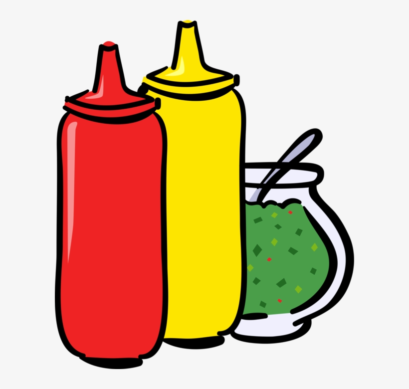 And Relish Condiments Vector Image Illustration Of Ketchup Mustard