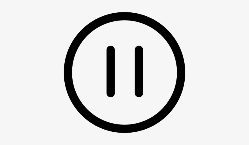 Video Player Pause Button Vector - Number 7 In Circle, transparent png