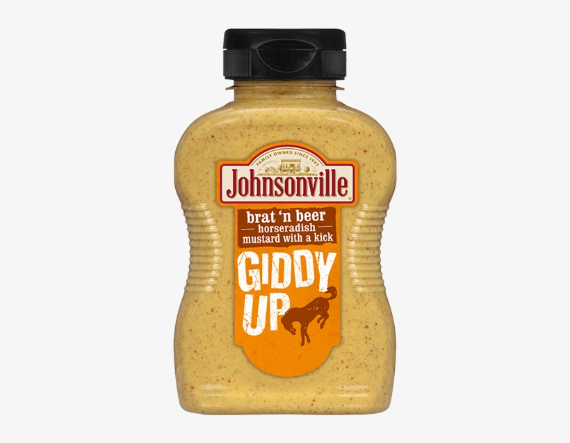 Product Image - Johnsonville Brat N Beer Horseradish Mustard, transparent png