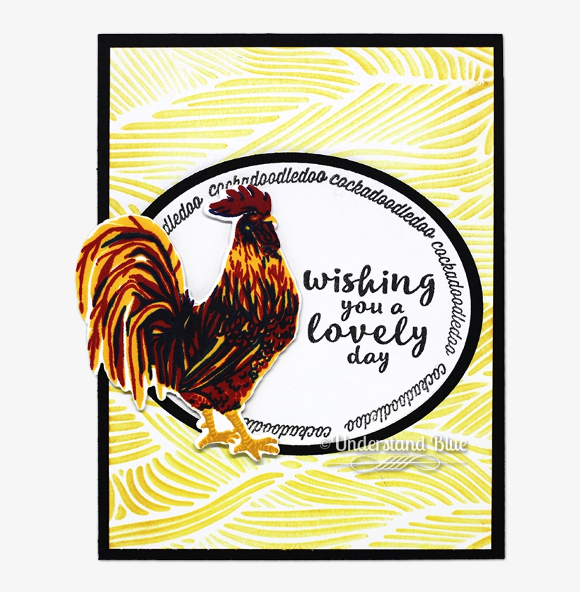 Lovely Day By Understand Blue - Hero Arts Clear Stamp Set - Color Layering Peacock, transparent png