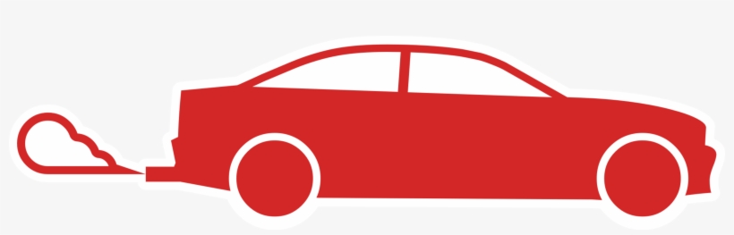 The Car Pollute The Air With Co2 Icons Png - Car Co2 Png, transparent png