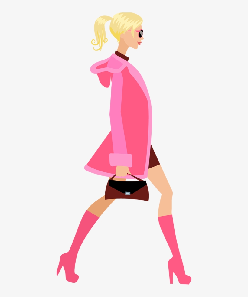 Fashion Shopping Clipart Png - Fashion Girl Cartoon Png, transparent png