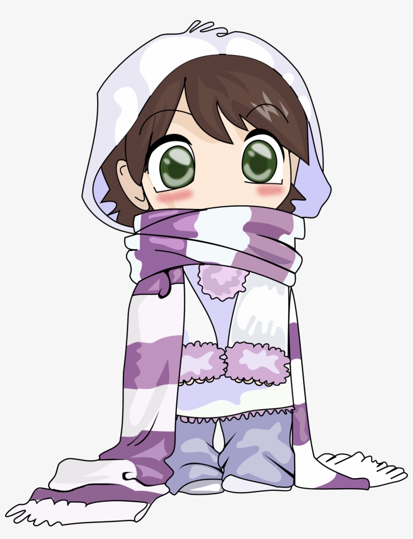 Anime Girl Clipart Winter - Kids Sketch Book: 8"x10" A Cute Book Of Writing, Drawing,, transparent png